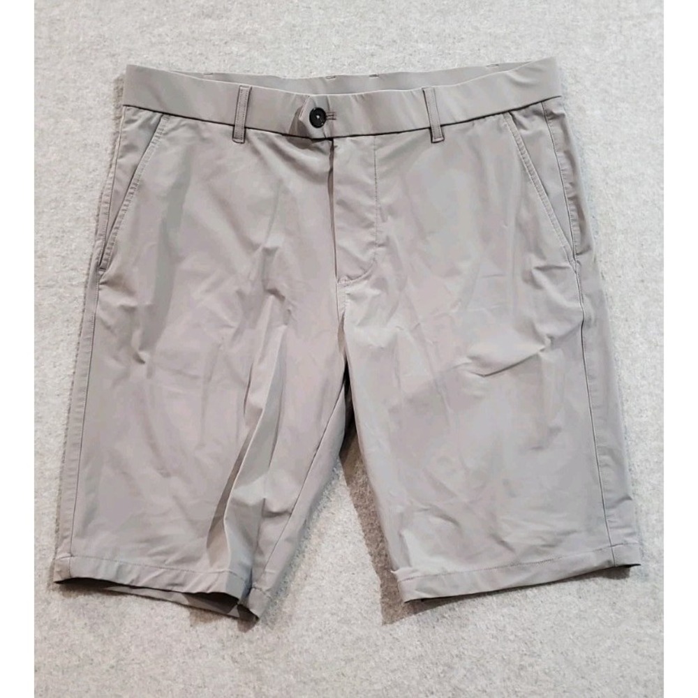 Greyson Golf Montauk Shorts Gray‎ Grey Men's Size 34 10" Inseam Embroidered